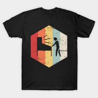 Retro Vintage Pinball Player Icon T-Shirt